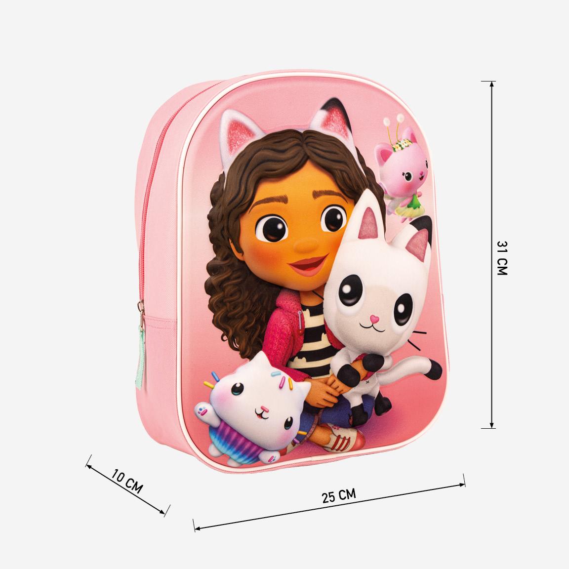 Mochila Infantil 3d Gabby´S Dollhouse - Papelaria Encantada