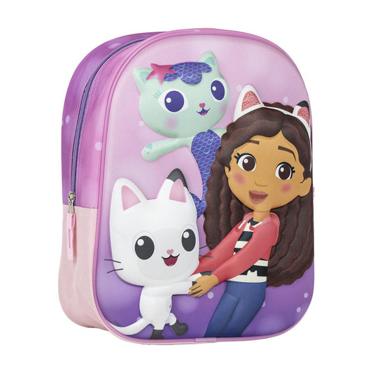 Mochila Infantil 3d Gabby´S Dollhouse - Papelaria Encantada