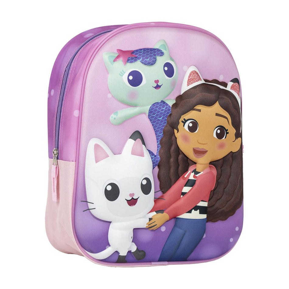 Mochila Infantil 3d Gabby´S Dollhouse - Papelaria Encantada