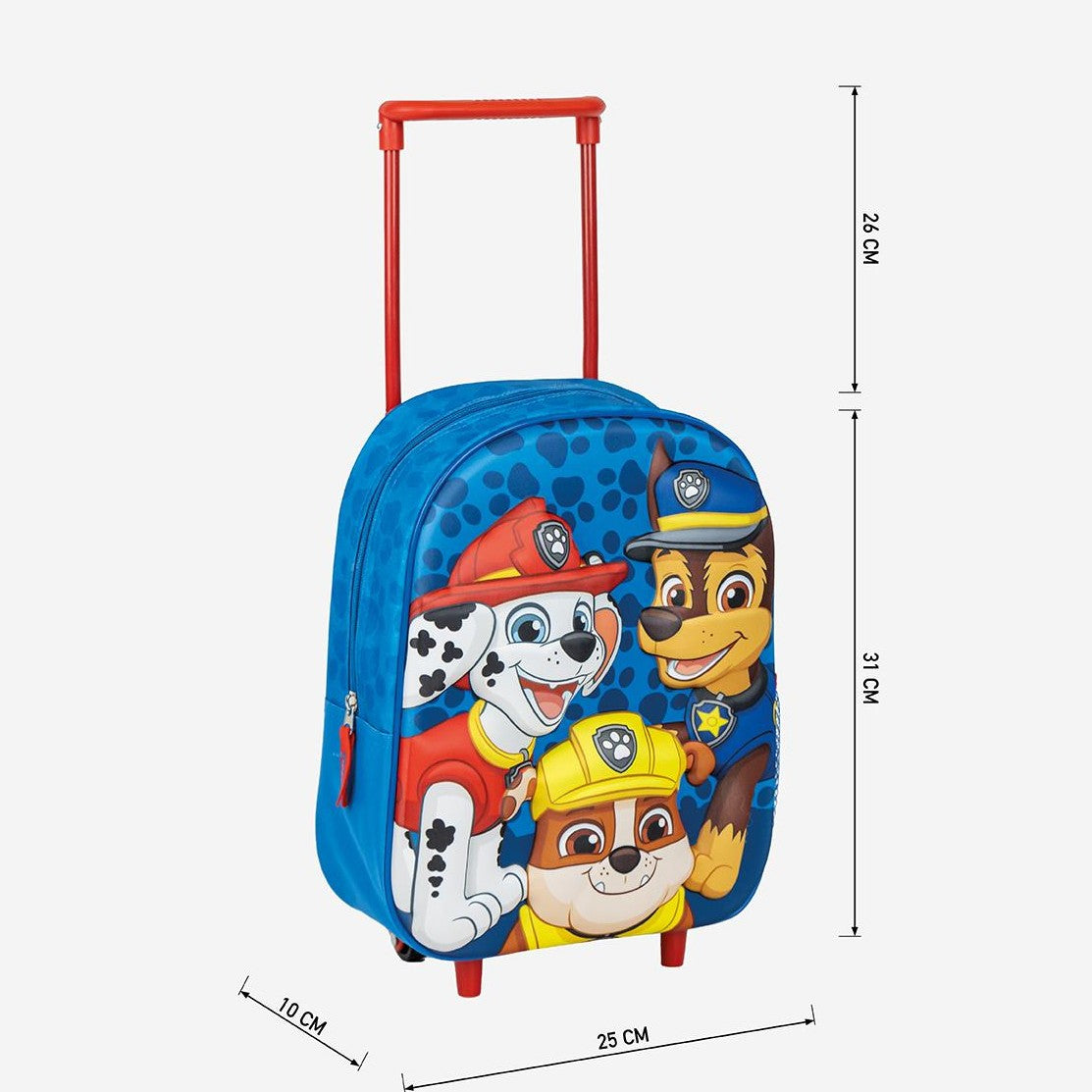 Mochila Patrulha Pata pré-escolar com trolley - Papelaria Encantada