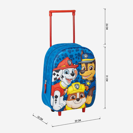 Mochila Patrulha Pata pré-escolar com trolley - Papelaria Encantada