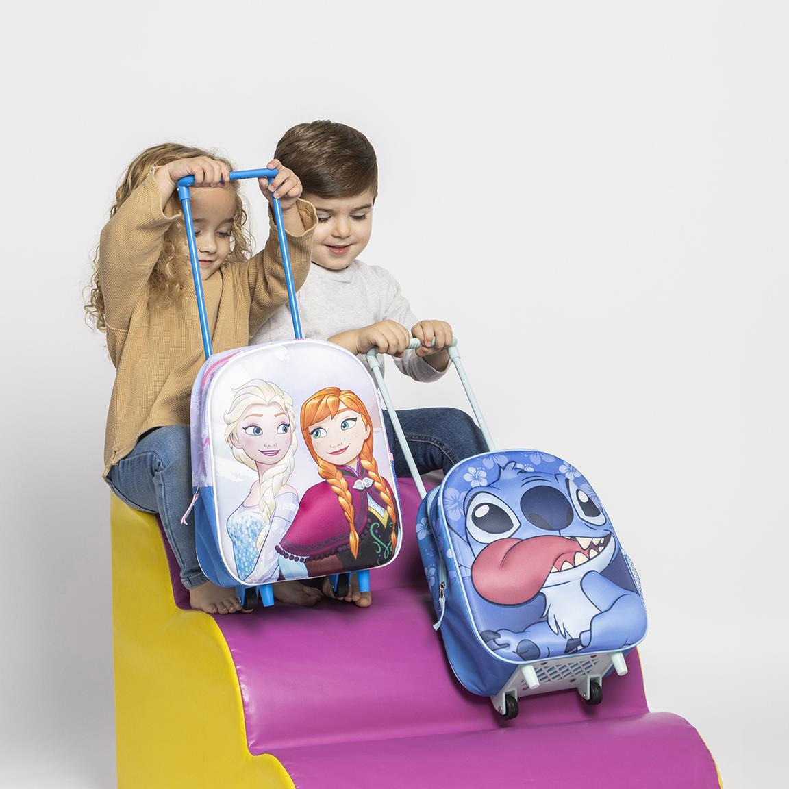 Mochila Infantil Trolley 3d Stitch - Papelaria Encantada