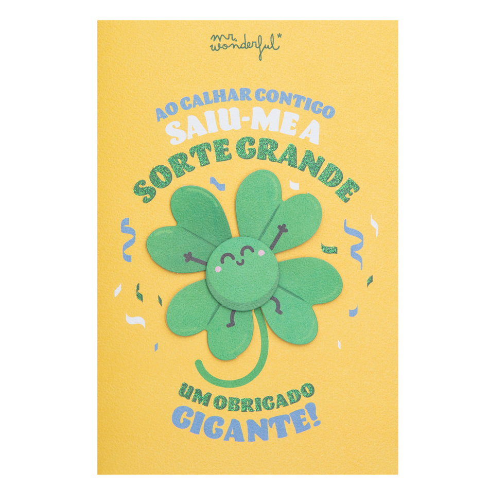 Postal - Ao Calhar Contigo Saiu-me a Sorte Grande - Mr. Wonderful