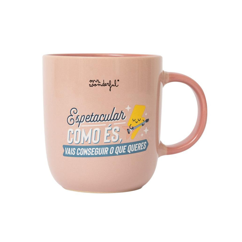 Caneca Mr. Wonderful - Espetacular como és, vais conseguir o que queres