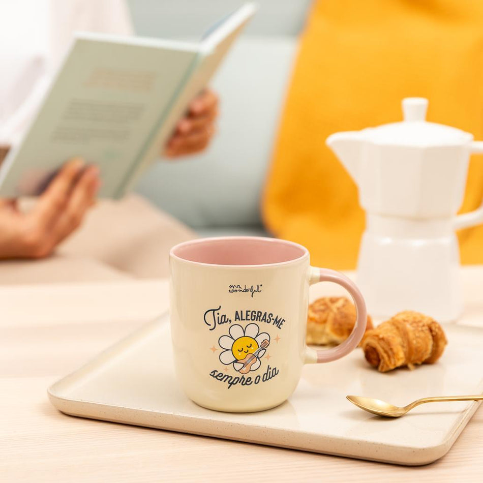 Caneca Mr. Wonderful - Tia, alegras-me sempre o dia