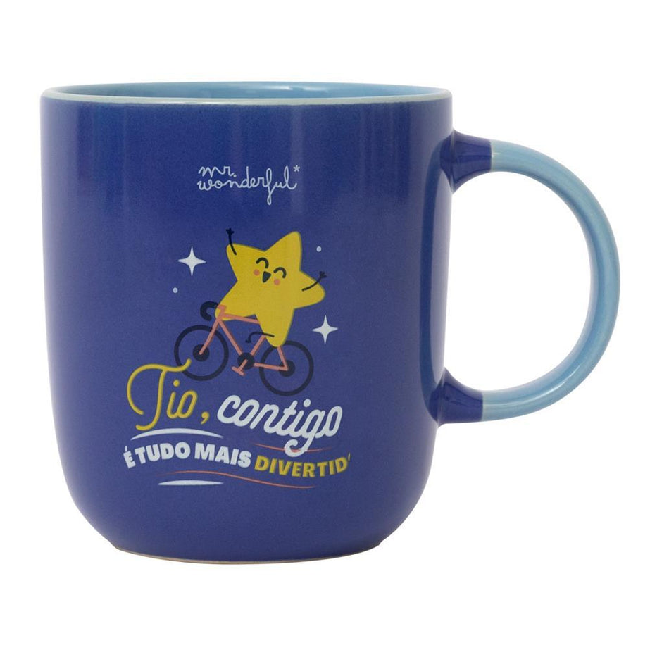 Caneca Mr. Wonderful - Tio, contigo é tudo mais divertido
