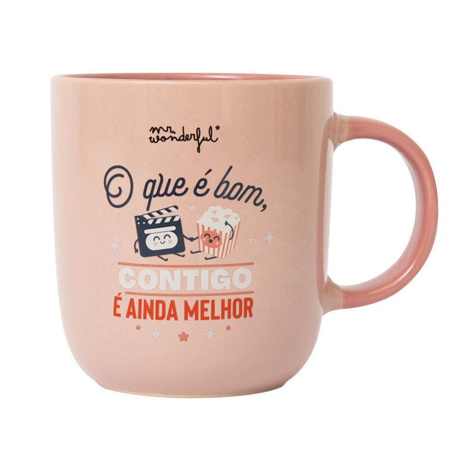 Caneca Mr. Wonderful - O que é bom, contigo, é ainda melhor