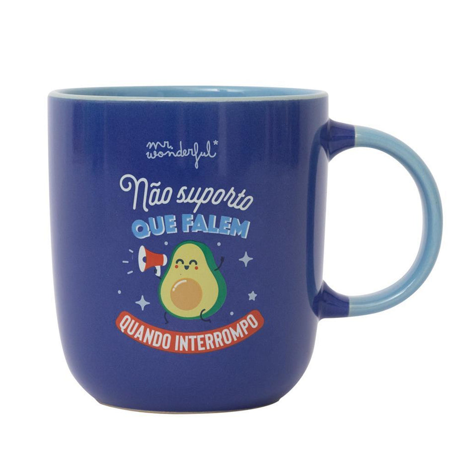 Caneca Mr. Wonderful - Não suporto que falem quando interrompo