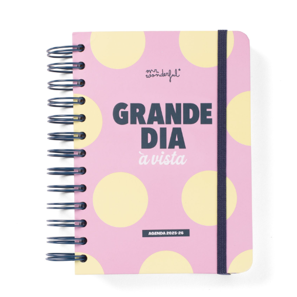 Agenda Wonder 2025-26 Diária Pequena - Grande dia à vista - Mr.Wonderful
