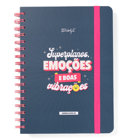Agenda Wonder 2025-26 Semanal - Superplanos, Emoções e Boas Vibrações - Mr.Wonderful