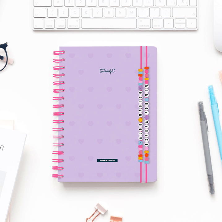 Agenda Wonder 2025-26 Semanal - Algo mágico espera por mim - Mr.Wonderful