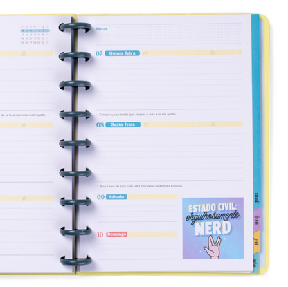 Agenda Wonder 2025-26 Semanal - Com vontade vencerás - Mr.Wonderful