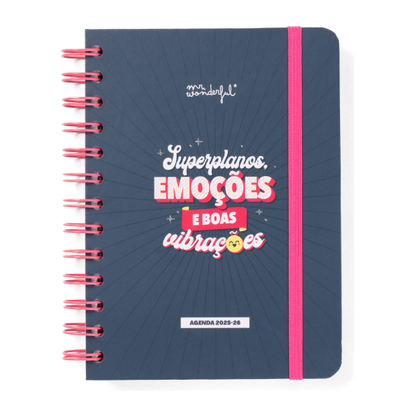 Agenda Wonder 2025-26 Semanal Pequena - Superplanos e boas vibrações - Mr.Wonderful