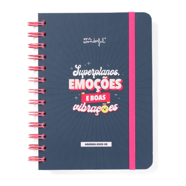Agenda Wonder 2025-26 Semanal Pequena - Superplanos e boas vibrações - Mr.Wonderful