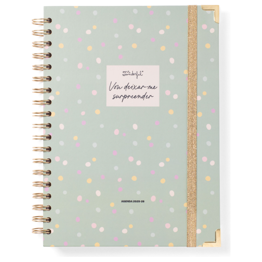 Agenda Wonder 2025-26 Semanal Grande - Vou deixar-me surpreender - Mr.Wonderful