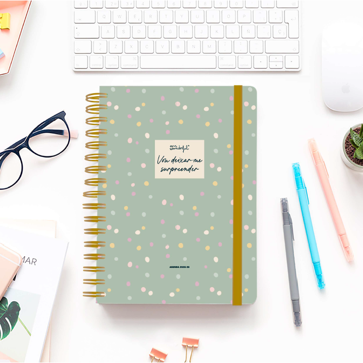 Agenda Wonder 2025-26 Semanal Grande - Vou deixar-me surpreender - Mr.Wonderful