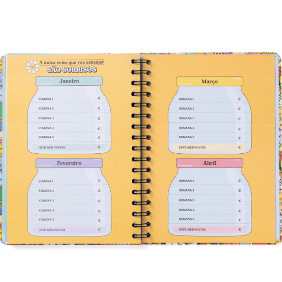Agenda Wonder 2025-26 Semanal - Risos, tolices e loucas aventuras - Mr.Wonderful
