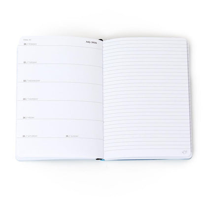 Agenda de bolso 2026 Visão semanal pequena - Azul