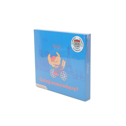 Calendário de mesa 2026 - Going somewhere