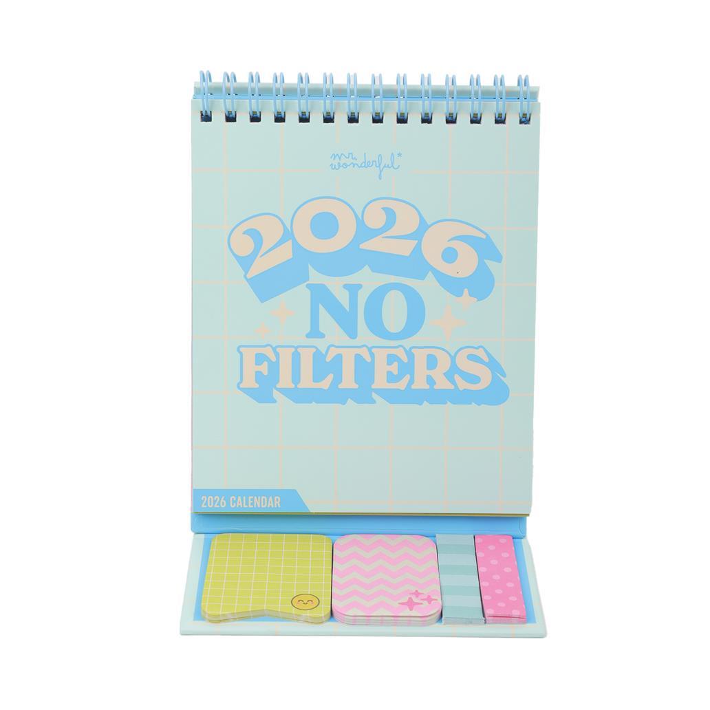 Mini calendário de mesa 2026 - No filters - Mr. Wonderful