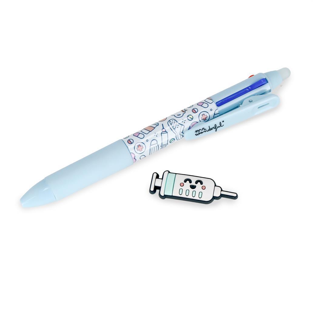 Esferográfica Multicolor - saúde - Mr. Wonderful