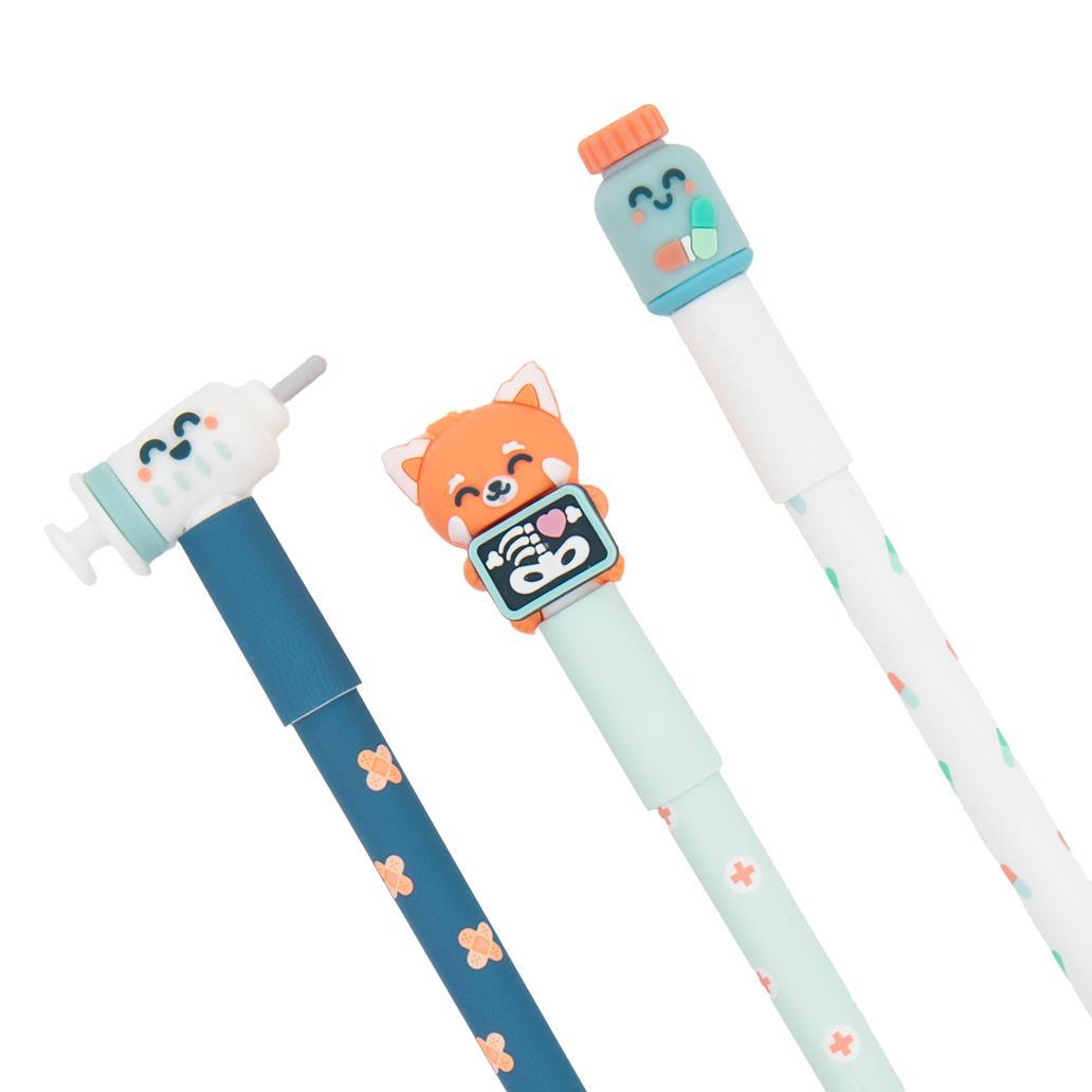 Set de 3 esferográficas apagáveis Bo-Bo - Panda Radiografia, Medicamentos e Injeção Mr. Wonderful saude