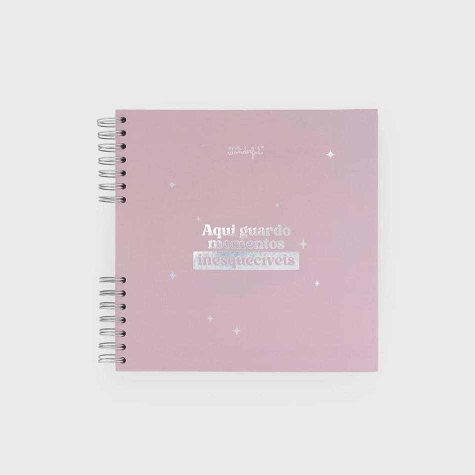 Álbum de fotos - Aqui guardo momentos inesquecíveis - Mr. Wonderful