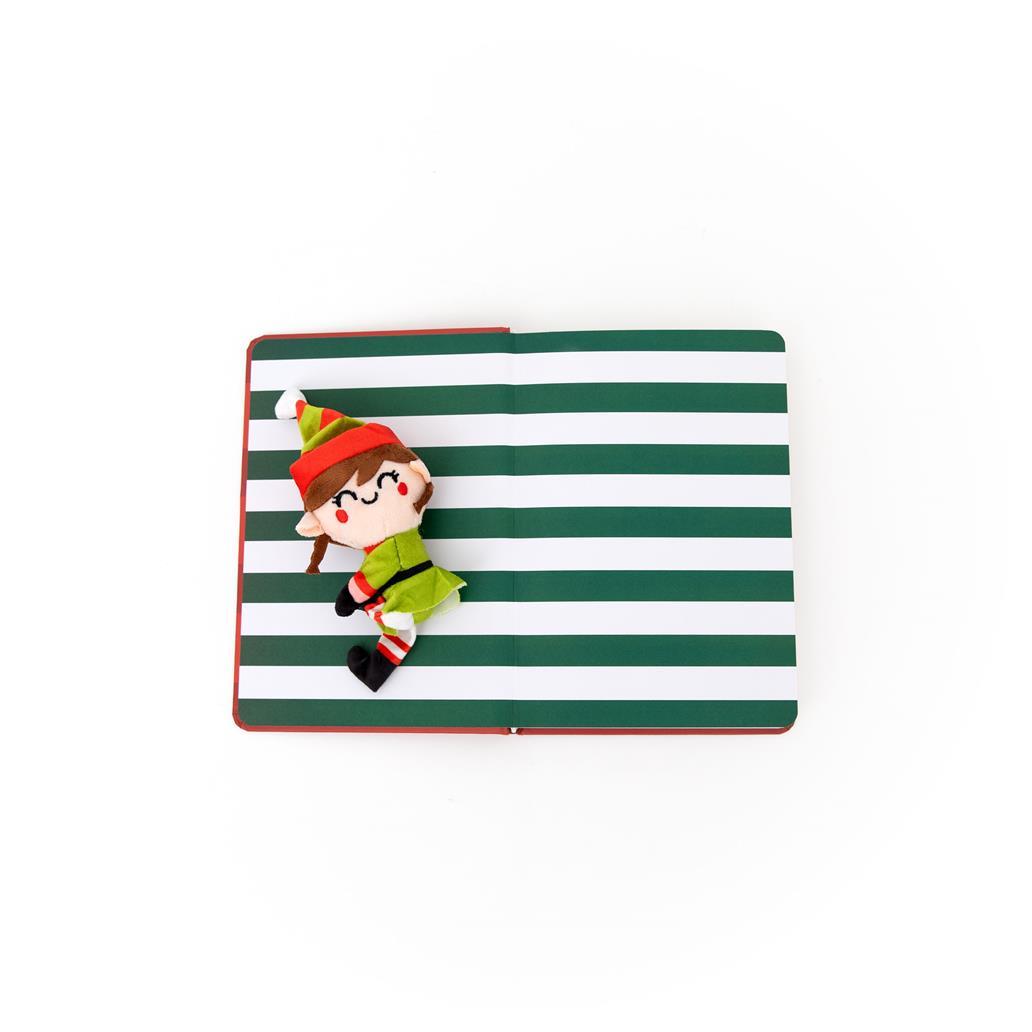 Caderno A5 com peluche duende menina - Pass the glitter!