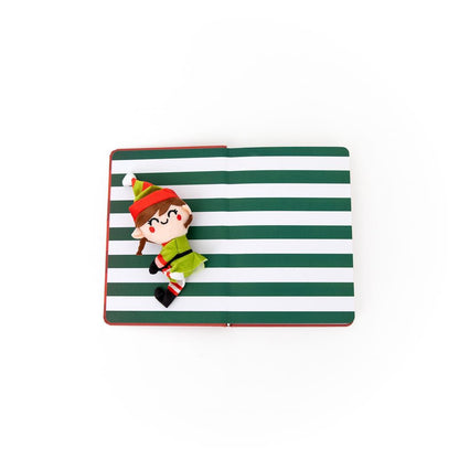 Caderno A5 com peluche duende menina - Pass the glitter!