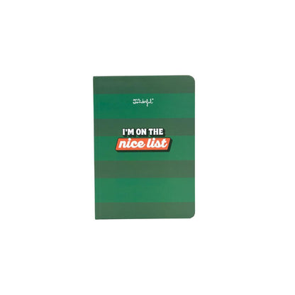 Caderno A5 com peluche duende menino - I'm on the nice list! Mr.wonderful