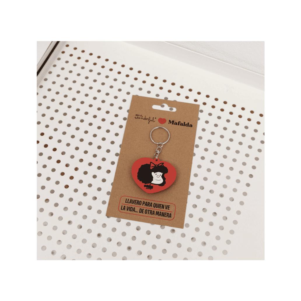 Porta-chaves borracha Mafalda Mr. Wonderful