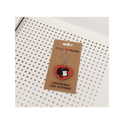 Porta-chaves borracha Mafalda Mr. Wonderful
