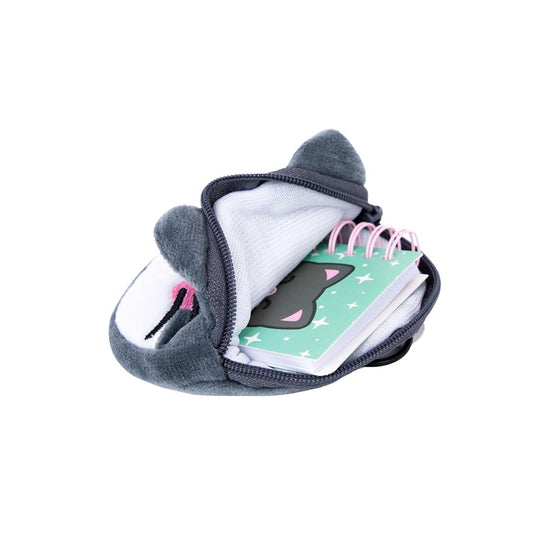 Bolsa com porta-chaves, mini caderno e folha de autocolantes - Gato Mr. Wonderful