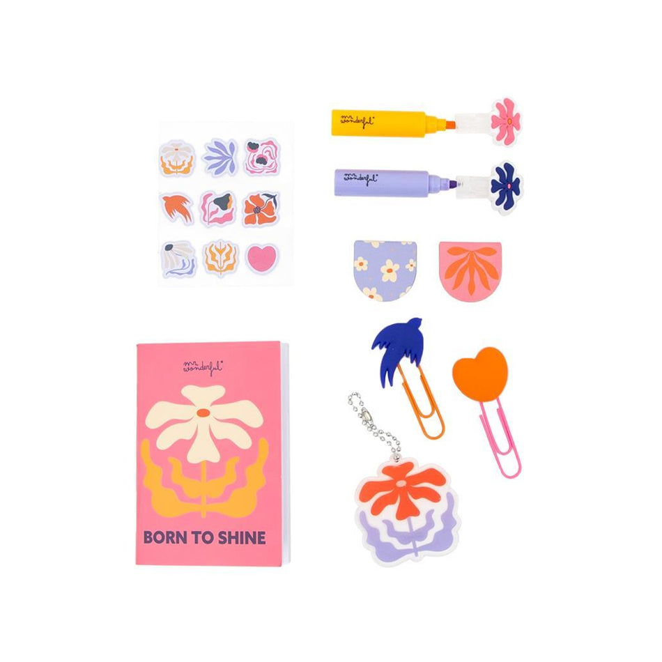 Conjunto para decorar a tua Agenda - Born to shine - Mr.wonderful