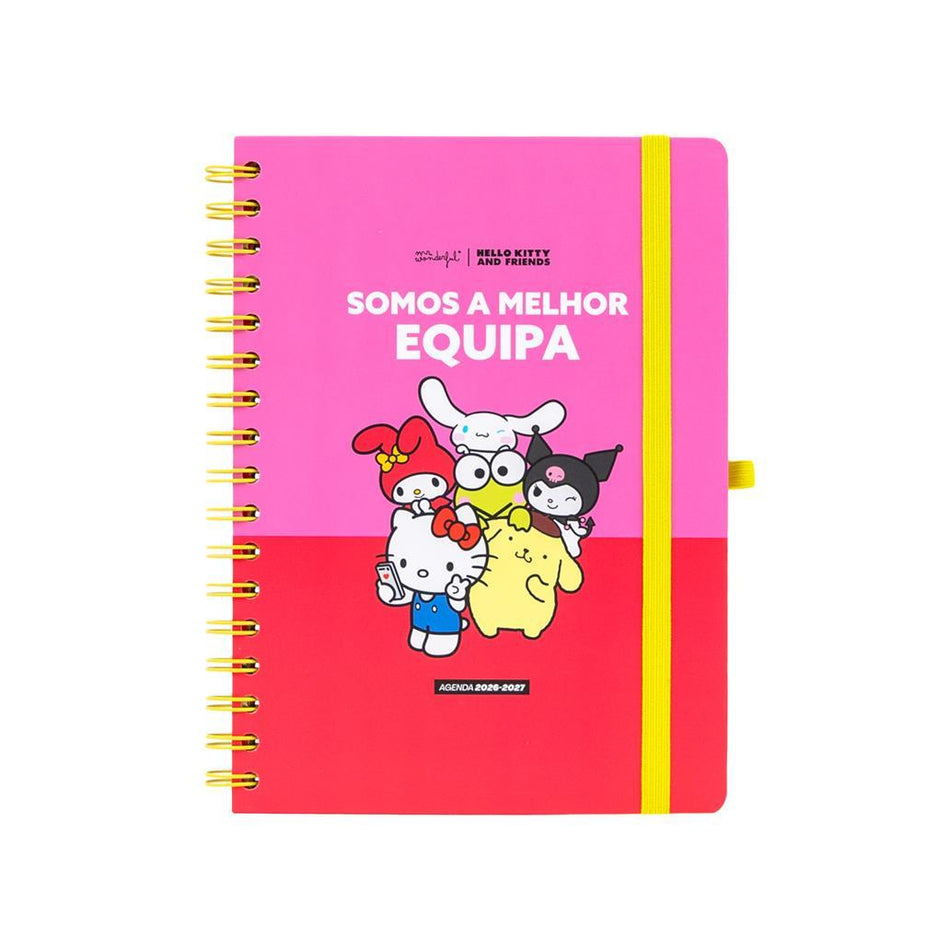 Agenda 26-27 Semanal Hello Kitty & Friends x Mr. Wonderful - Somos a melhor equipa - Mr. Wonderful