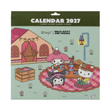 Calendário de parede 2027 - Hello Kitty & Friends - Mr. Wonderful