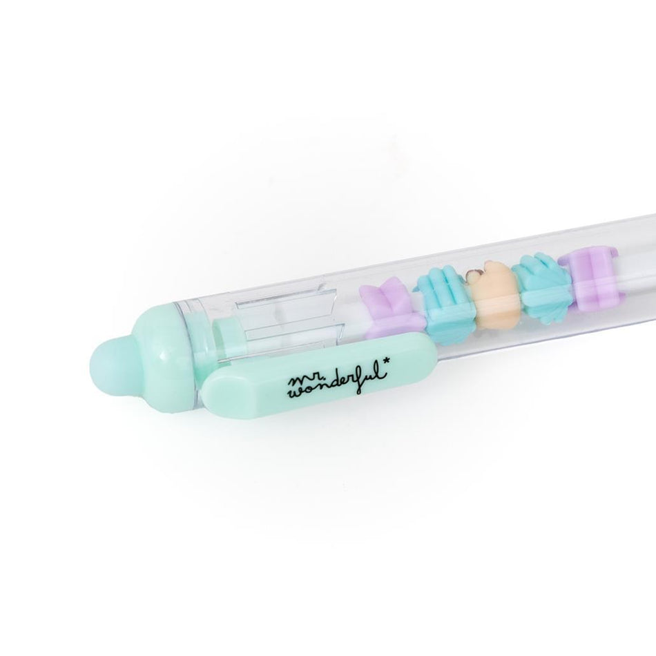 Esferográfica Apagável com decoração interior - Lontra Lazy Mr Wonderful