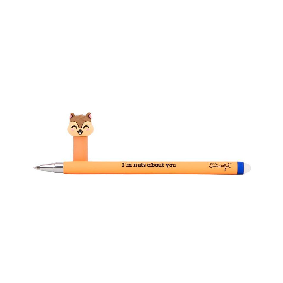 Caneta apagável Bo-Bo Esquilo - Im nuts about you - Mr. Wonderful