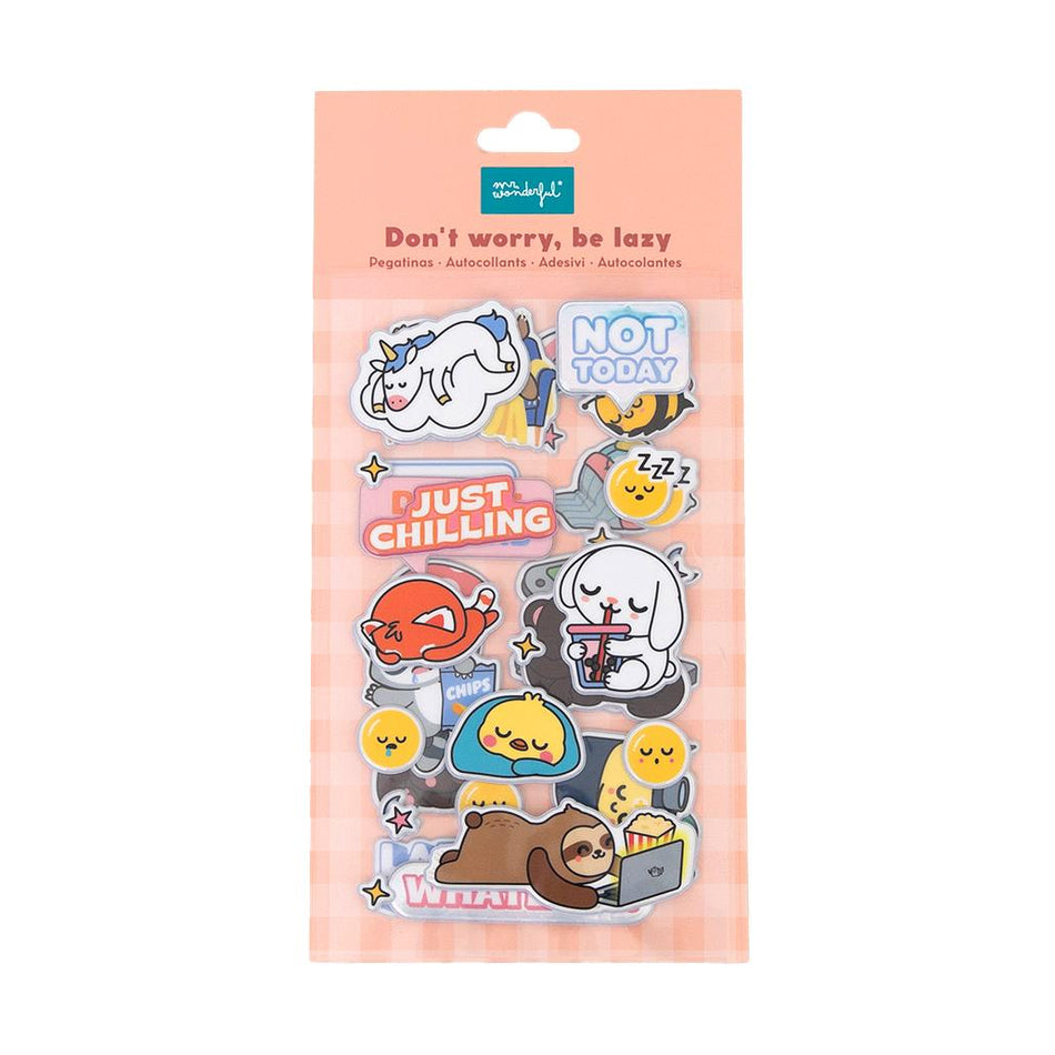 Autocolantes Holográficos - Lazy Bo-bo Mr Wonderful