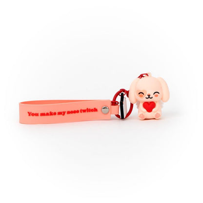 Porta-chaves com Pendentes Coelho Cupido - You make my nose twitch - Mr. Wonderful