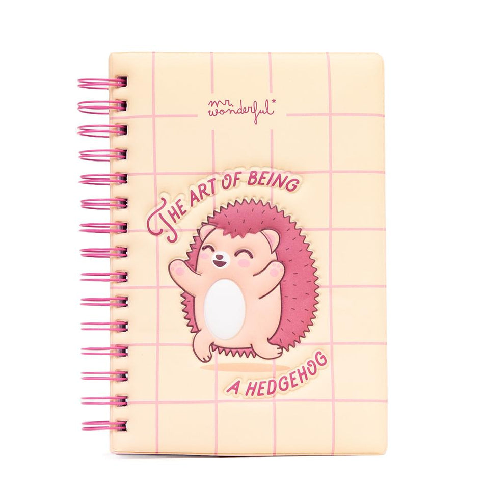 Caderno A5 Squishy Ouriço - The Art of Being a Hedgehog - Mr. Wonderful