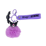Porta-chaves com Pendentes e Pompom - Kuromi - Mr. Wonderful