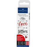 Conjunto Faber-Castell Pitt Artist Pen para caligrafia — 4 pretos