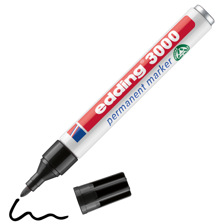 Marcador Edding 3000 Preto