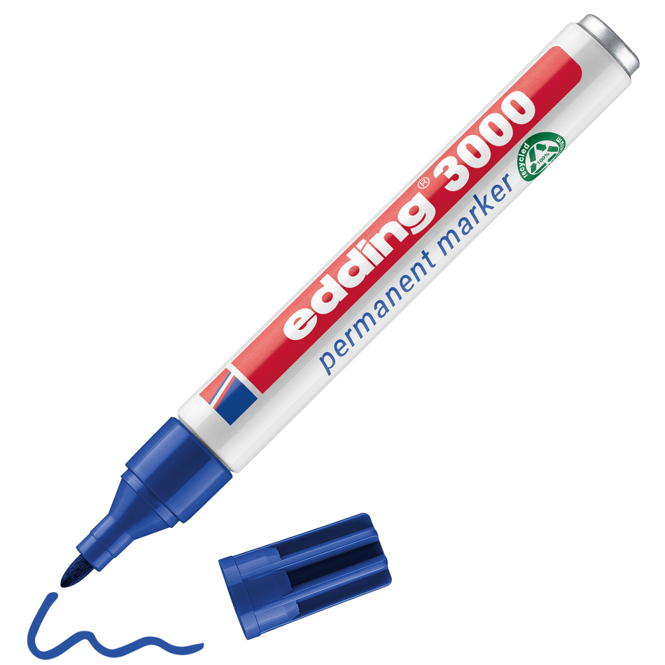 Marcador Edding 3000 Azul