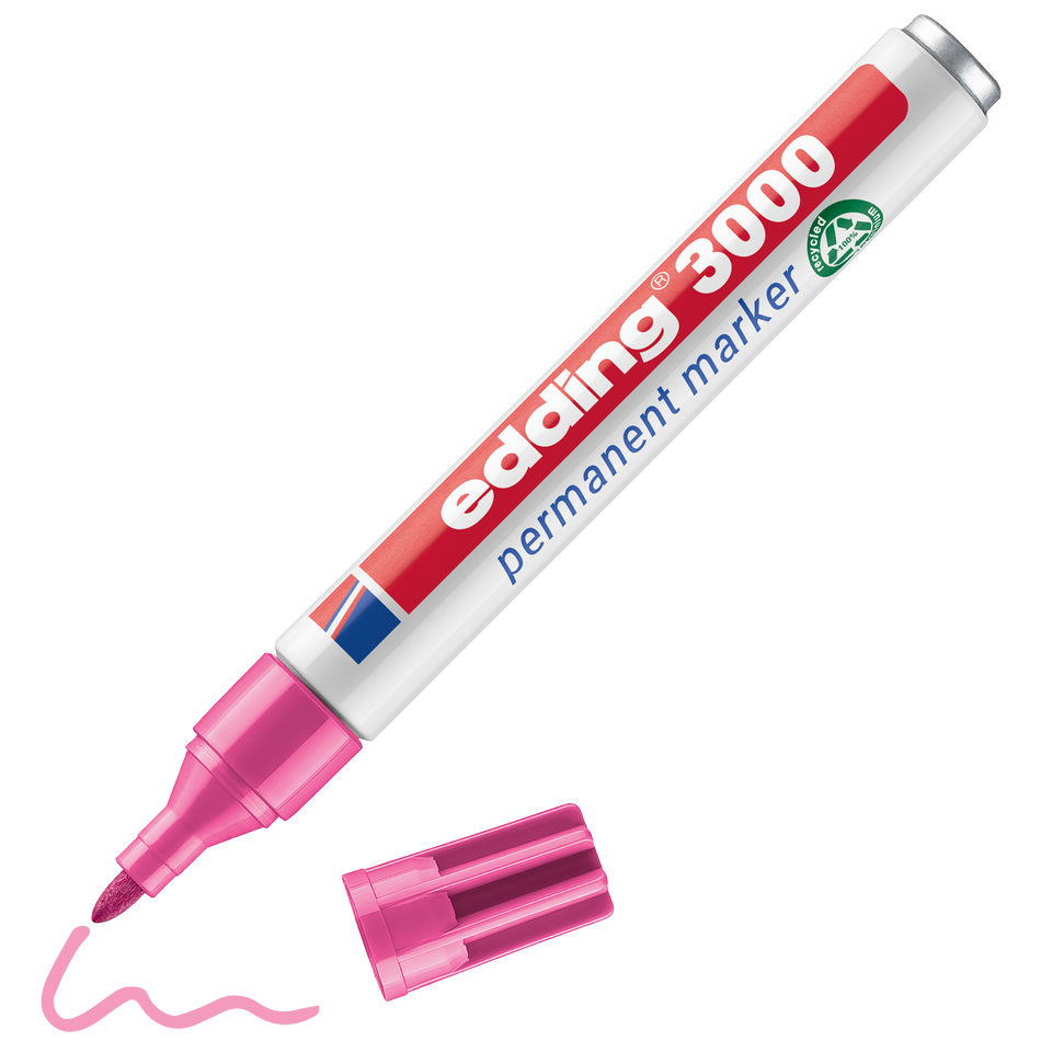 Marcador Edding 3000 Rosa