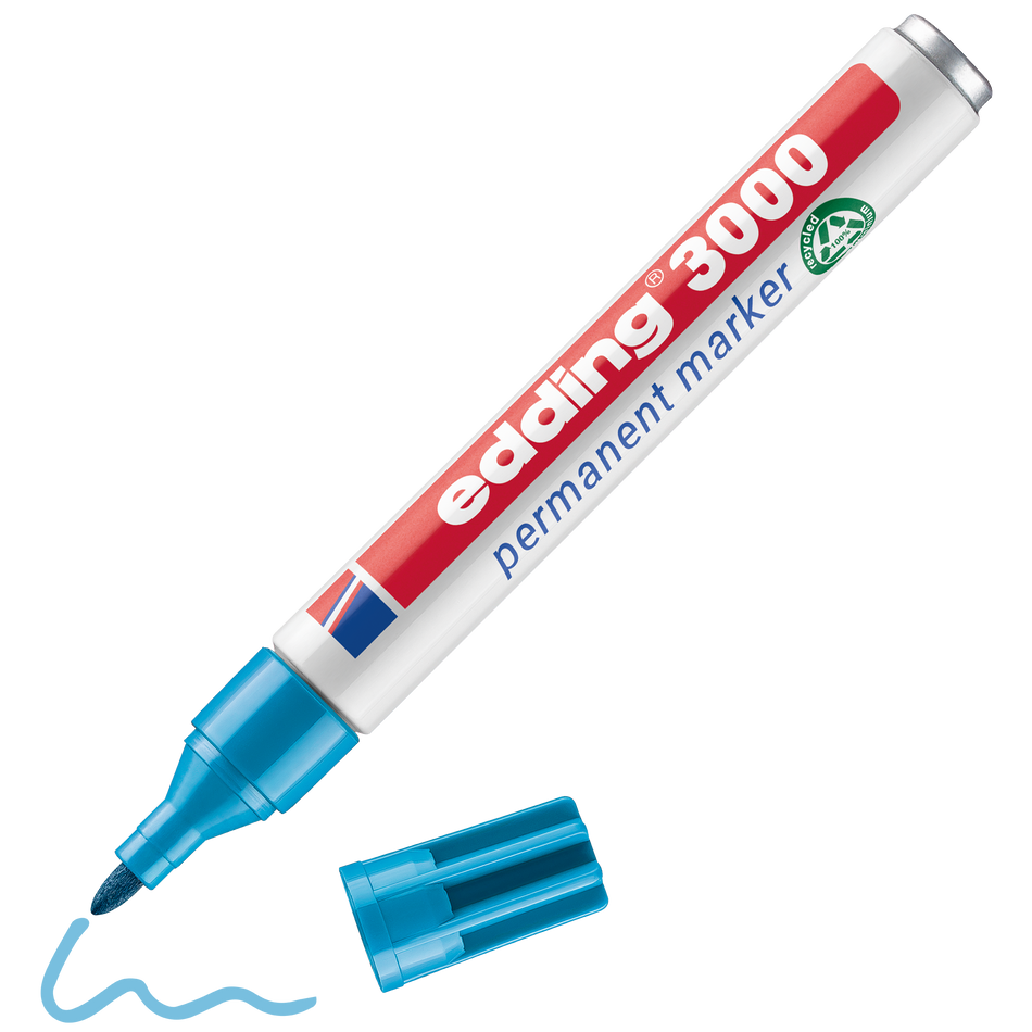 Marcador Edding 3000 Azul claro