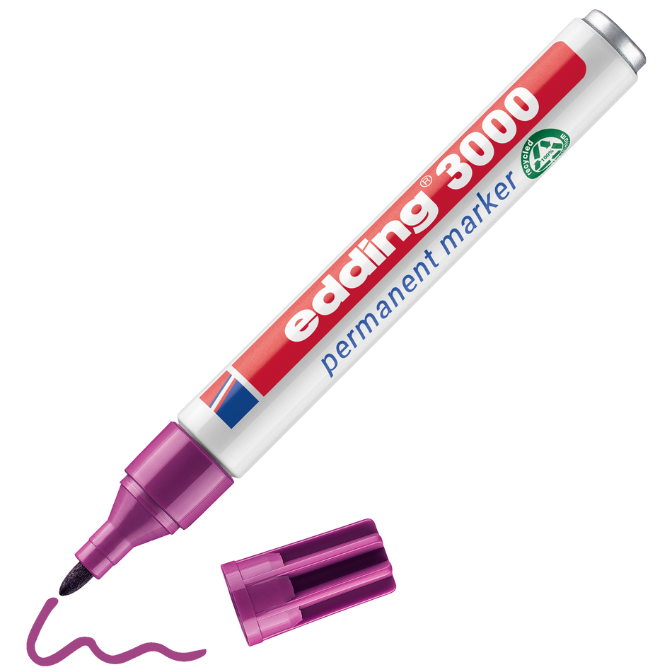 Marcador Edding 3000 Magenta