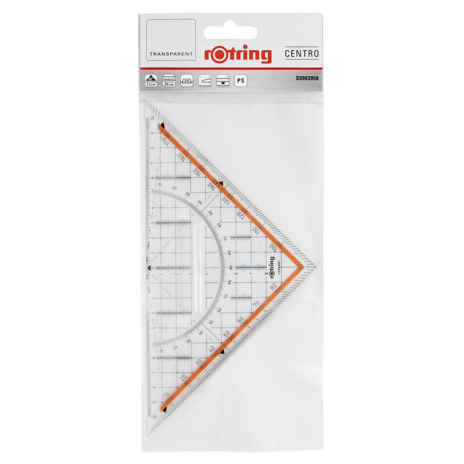 Esquadro geometrico rotring 20cm
