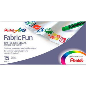 Pastéis para Tecido Pentel Fabric Fun – 7 ou 15 Cores – 15 cores